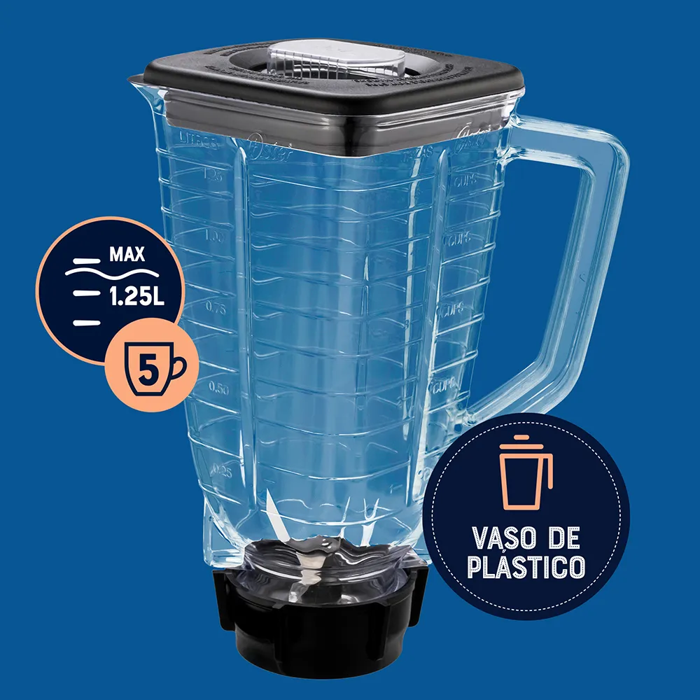 Licuadora Kaliman Oster Vaso Plástico, Rotary, Rojo