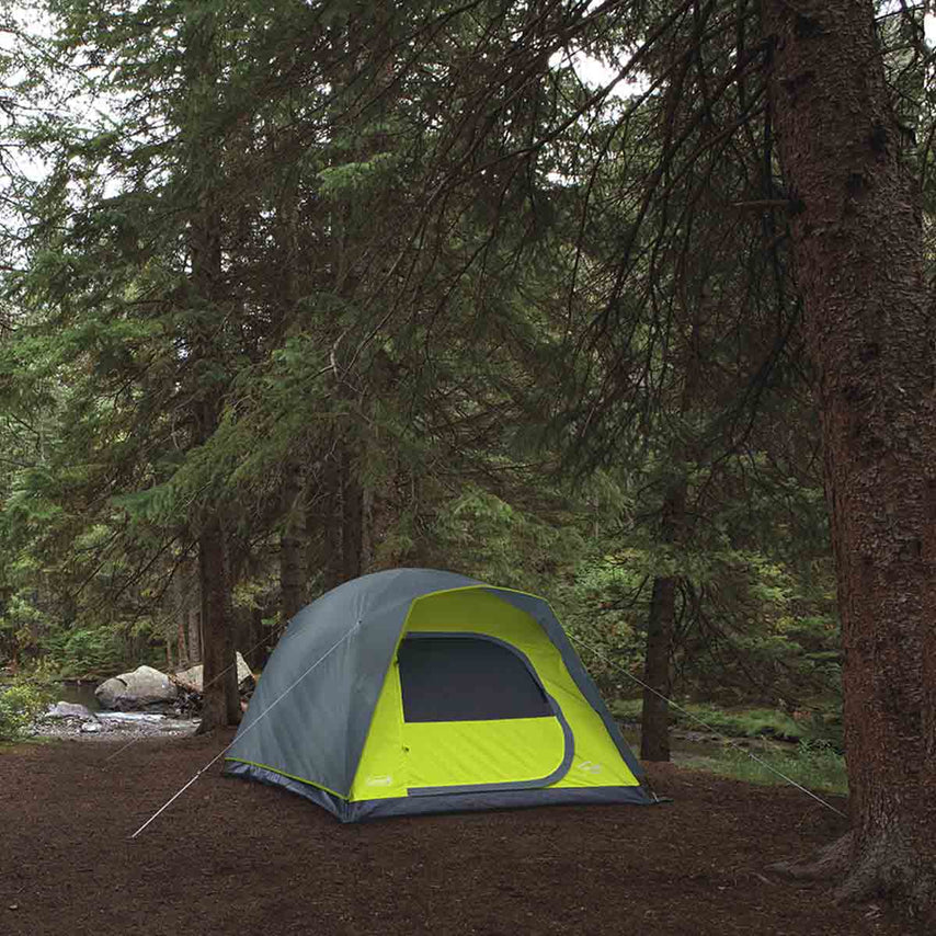 Casa De Campaña Coleman Amazonia, 4 Personas, Gris Con Verde