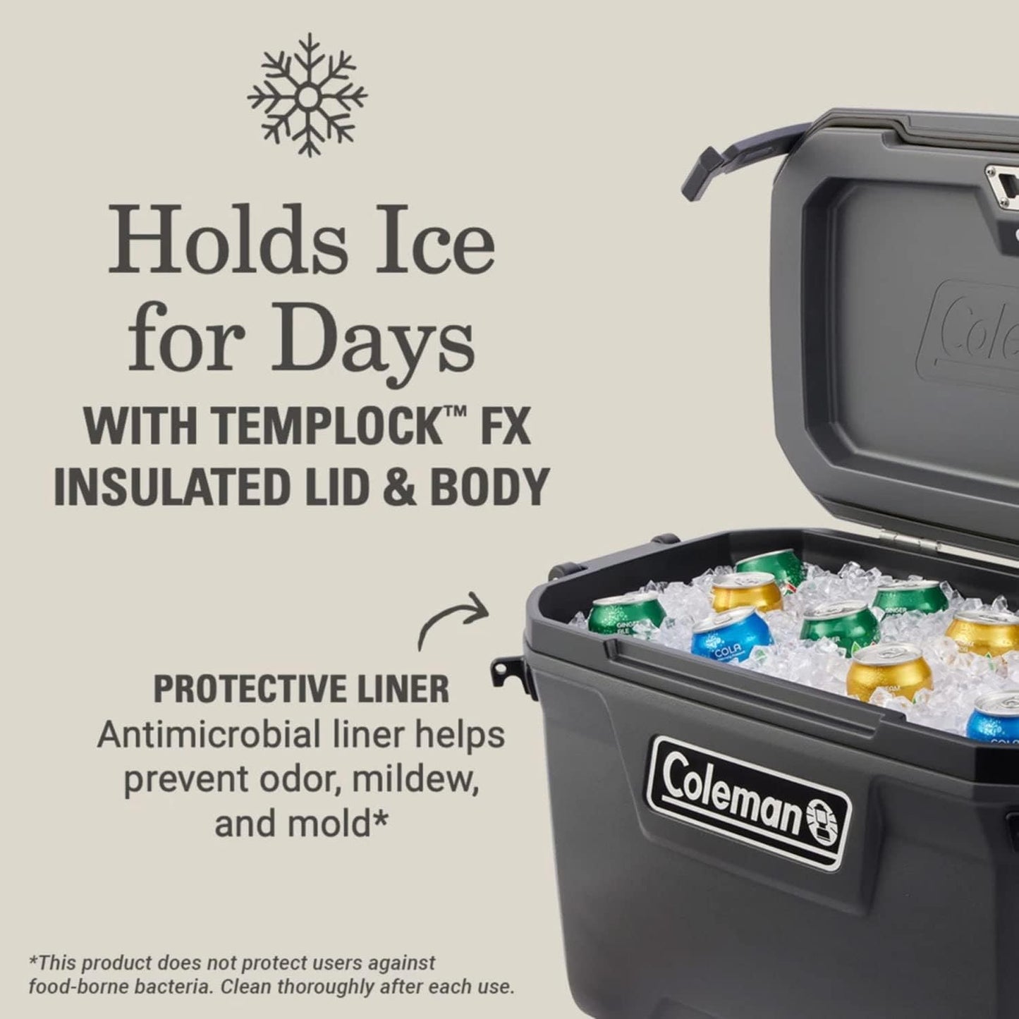 Hielera Convoy Coleman 55 QT 5823 Color Dark Storm