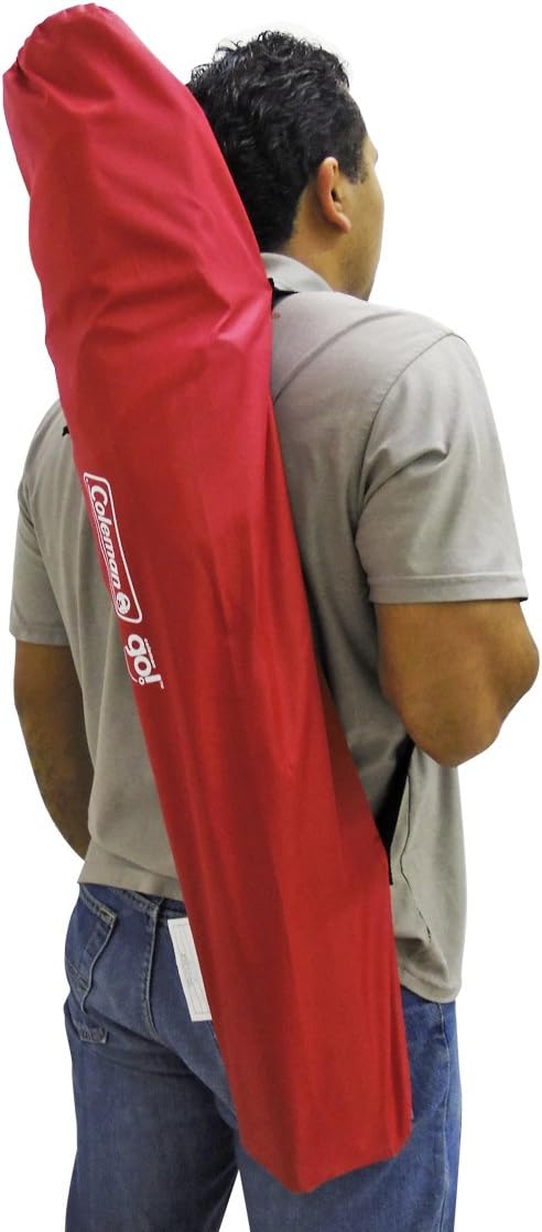 Silla Con Descansa Brazos Go Coleman Con Funda, Rojo/ Negro