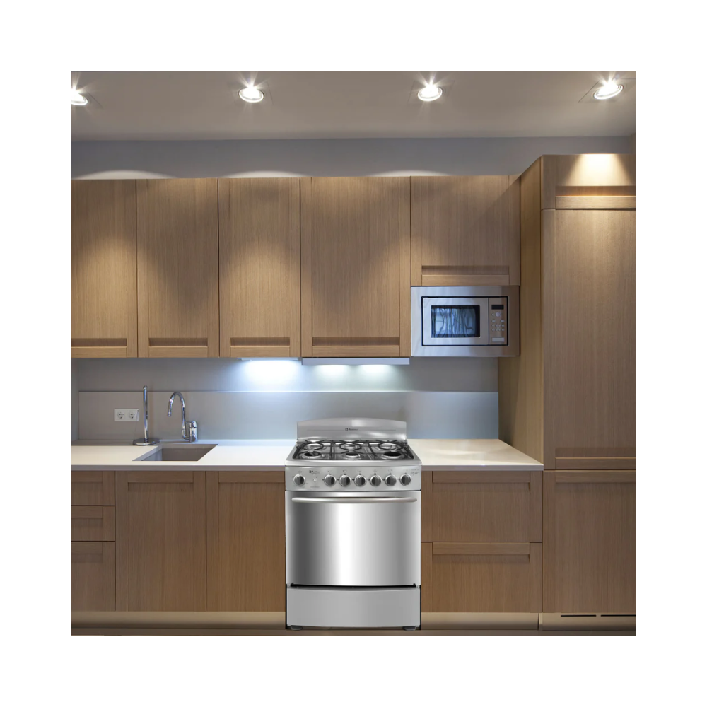 Estufa Koblenz Catania EK-1121, 6 Quemadores, Color Silver