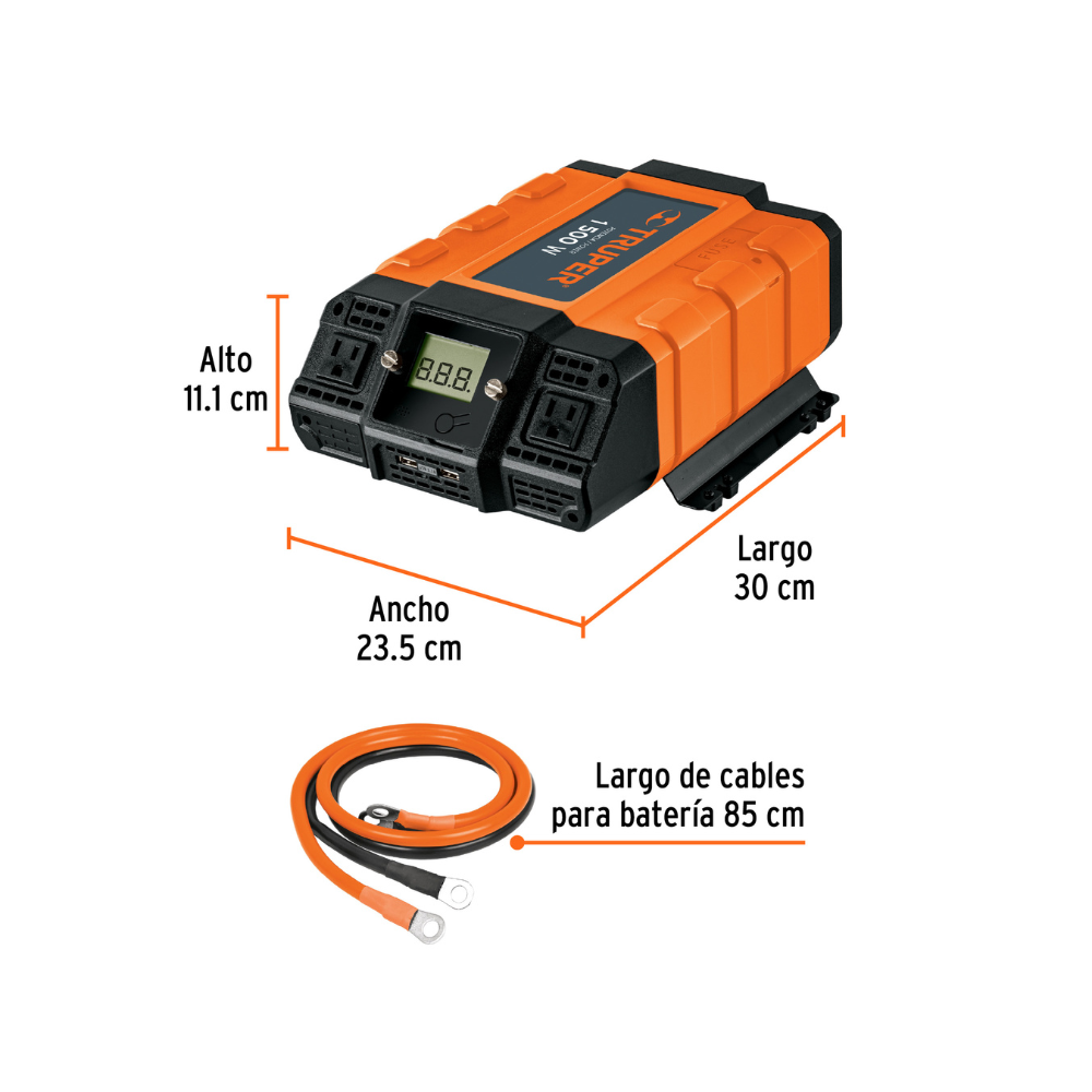 Inversor de corriente 1500 W