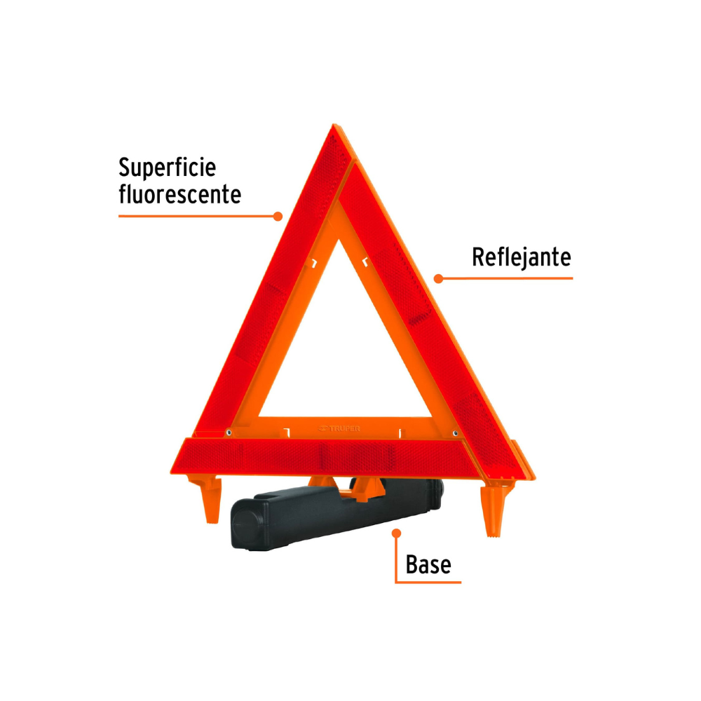 Triangulo de seguridad plastico 29 cm