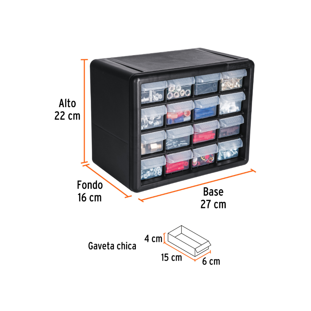 Organizador con 16 Gavetas