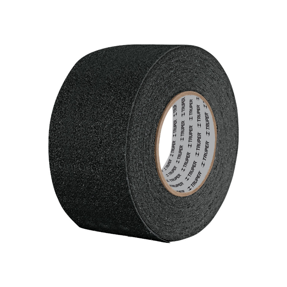 Cinta antiderrapante con abrasivo rollo 50 mm negra