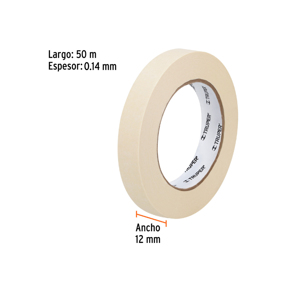 Cinta masking tape media x 50 m