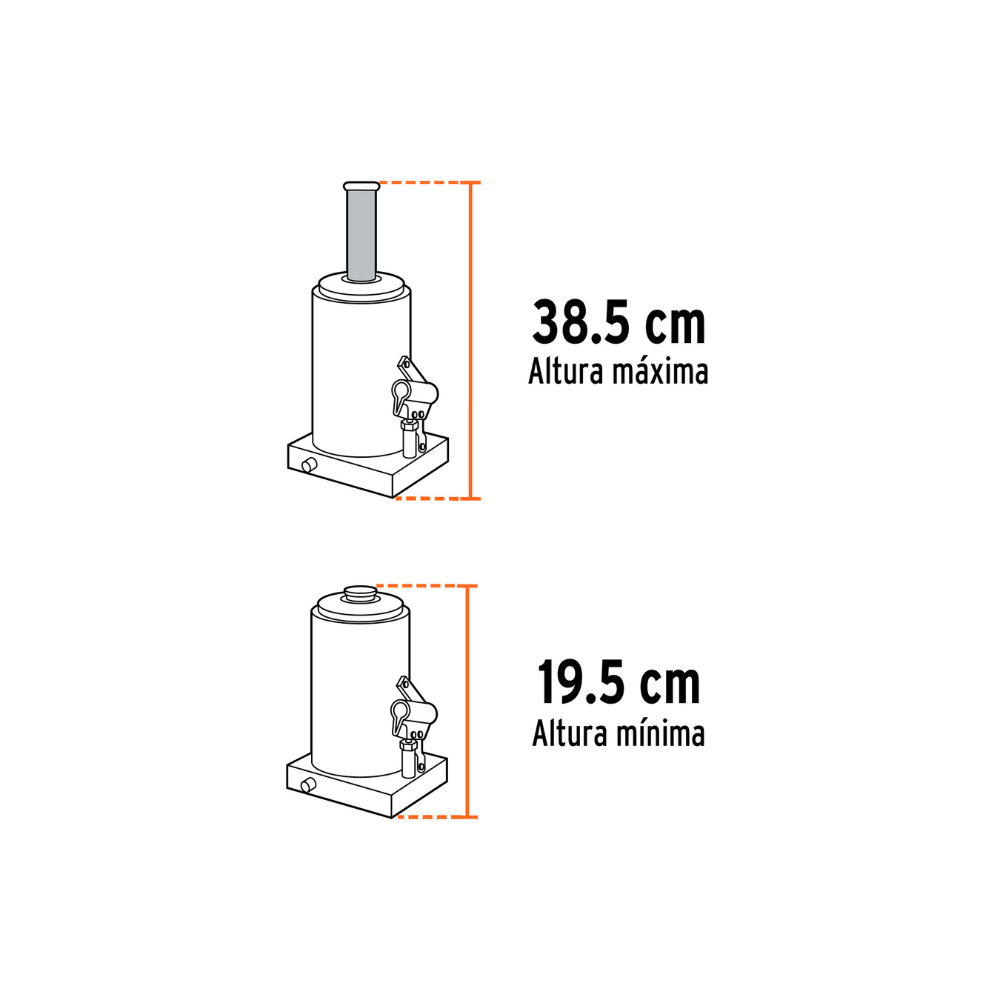 Gato hidraulico de botella 4 Ton
