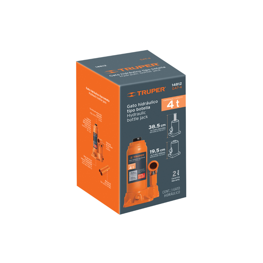 Gato hidraulico de botella 4 Ton