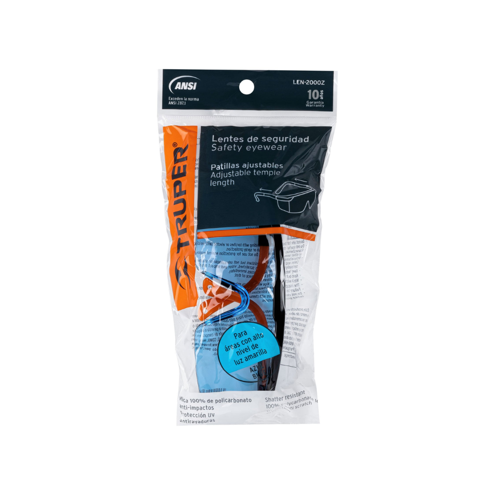 Lentes de seguridad ajustables mica azul Classic