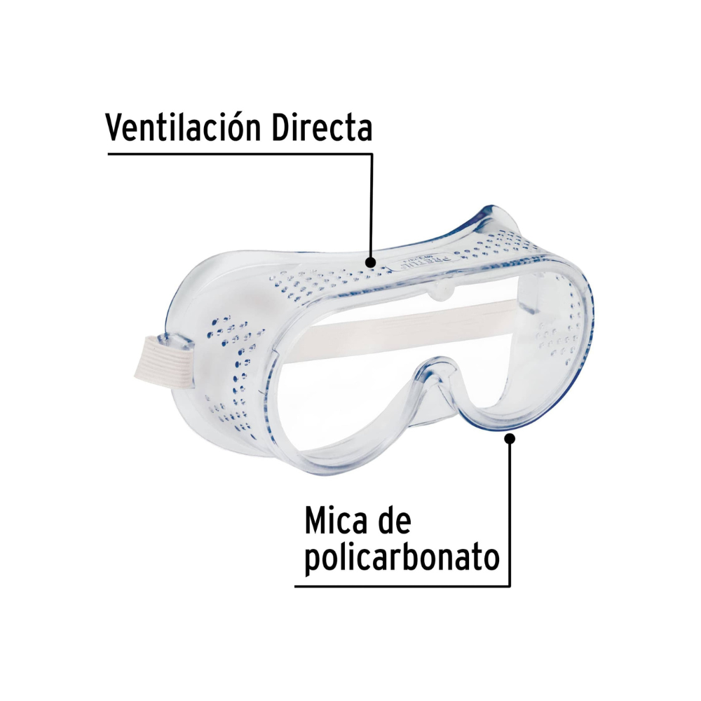 Goggles de seguridad Pretul con ventilacion directa