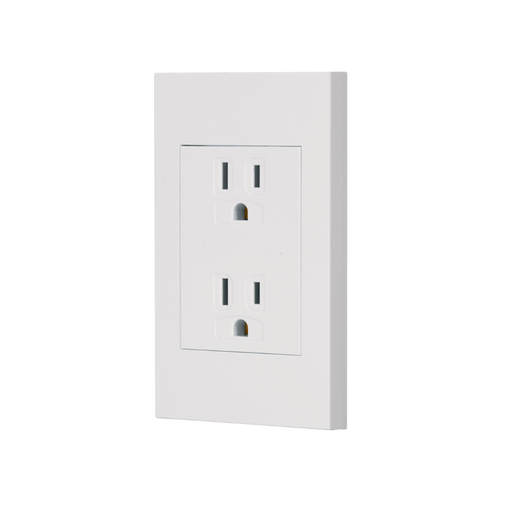 Placa armada contacto duplex 3 modulos Espanola blanco