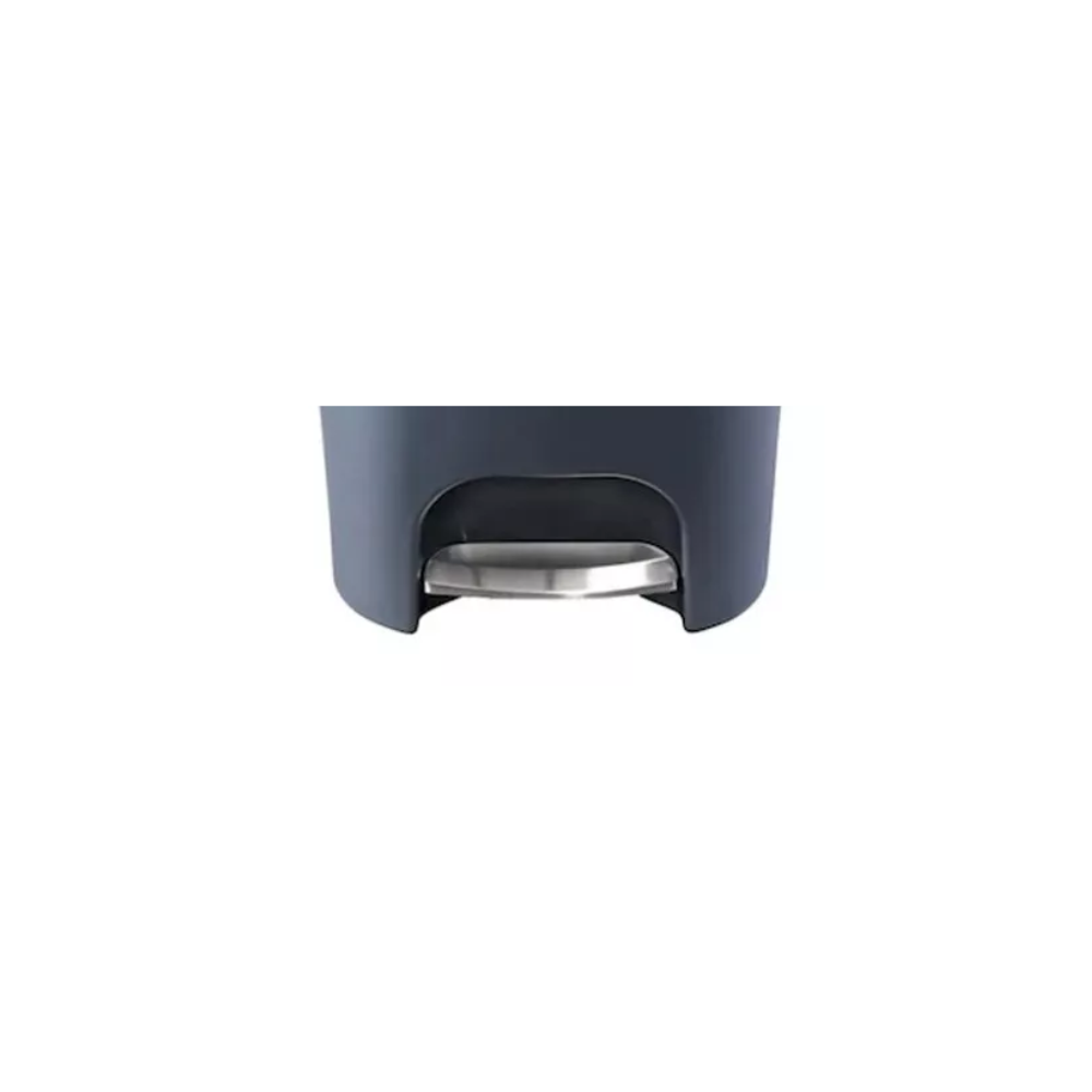 Contenedor de residuos con pedal Gunmetal c gris 13 gal