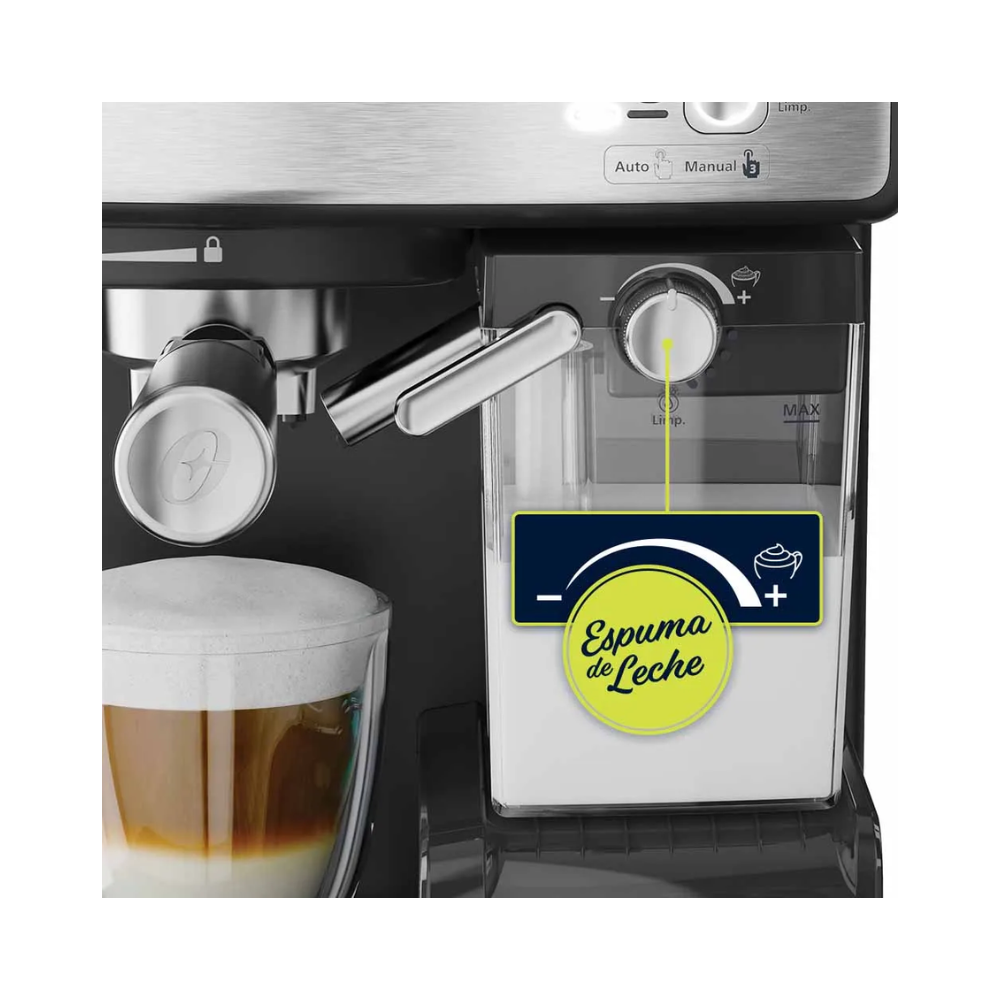 Cafetera Automática Espresso Oster Prima Latte, Plata