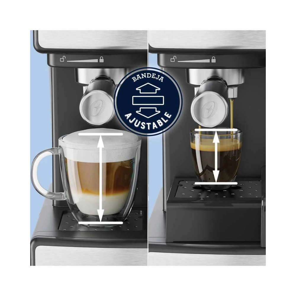 Cafetera Automática Espresso Oster Prima Latte, Plata