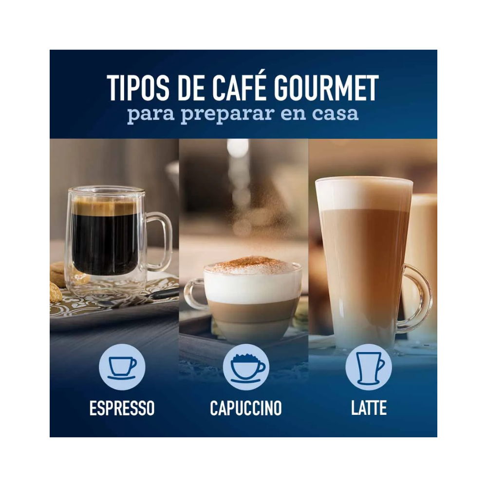 Cafetera Automática Espresso Oster Prima Latte, Plata