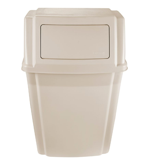 CONTENEDOR DE PARED SLIM JIM® BEIGE 15 GAL