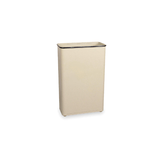 CESTO ABIERTO DE BASURA EN ACERO RCP® COLOR ALMENDRA, 96 QT
