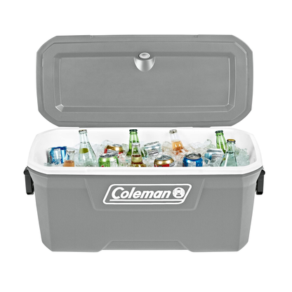 Hielera Coleman 120 Qt 5872, Gris Con Blanco