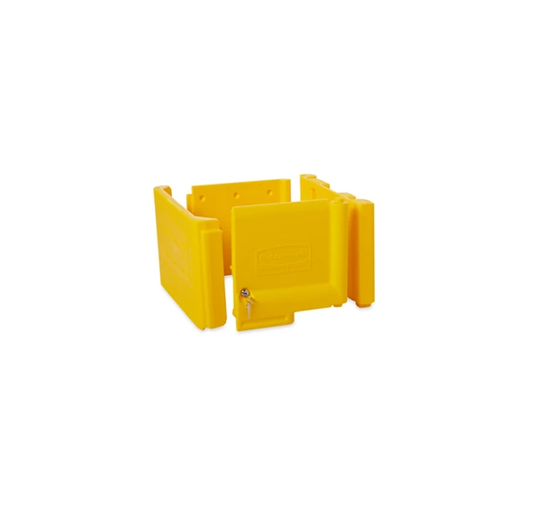PUERTAS DE GABINETE CON CERRADURAS AMARILLO