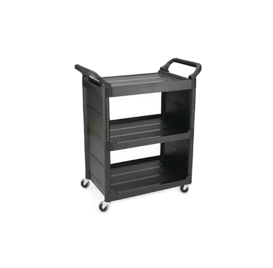 CARRO DE SERVICIO CON RUEDAS GIRATORIAS DE 7.6 CM Y PANELES LATERALES, 150 LBS