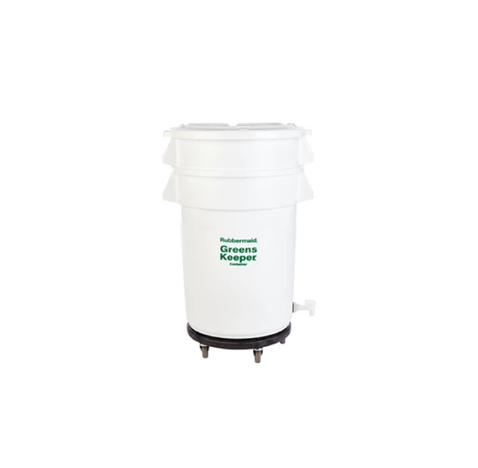 CONTENEDOR GREENSKEEPER® CON TAPA Y PLATAFORMA RODANTE, 32 GAL