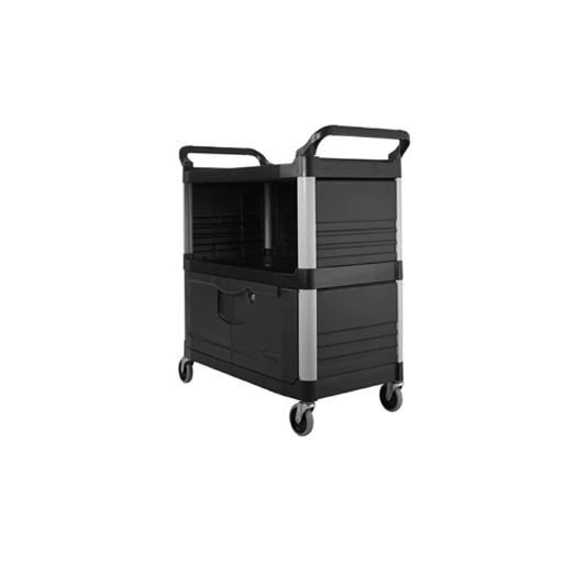 CARRO PARA EQUIPO CON PUERTAS, CON CERRADURA Y LADOS CERRADOS