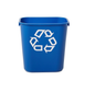 CESTO DE RECICLAJE PARA ESCRITORIO RCP® CHICO, 13 QT