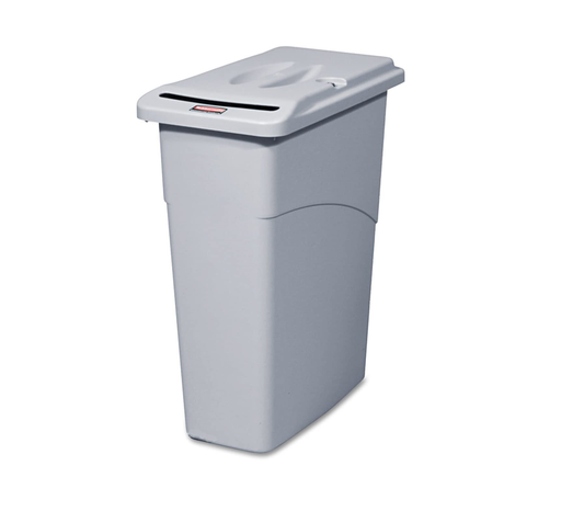 COMBO BOTE Y TAPA SLIM JIM® P/ DOCUMENTOS CONFIDENCIALES, 23 GAL