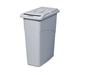 COMBO BOTE Y TAPA SLIM JIM® P/ DOCUMENTOS CONFIDENCIALES, 23 GAL