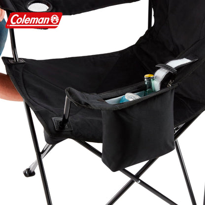 Silla Extra Grande Con Hielera Y Portavasos Coleman Negra