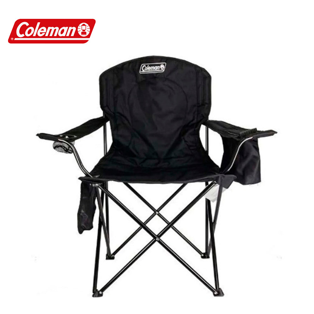 Silla Extra Grande Con Hielera Y Portavasos Coleman Negra