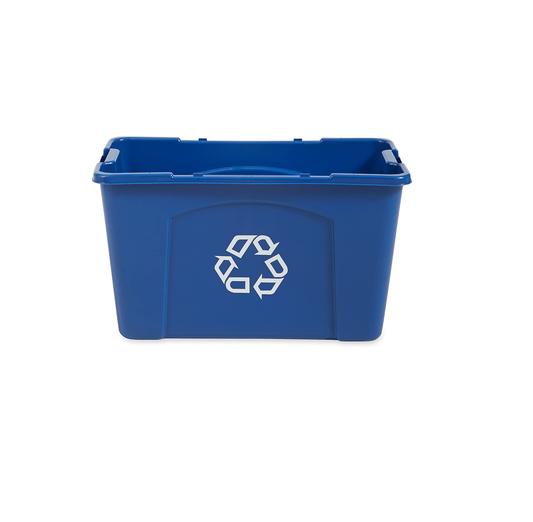 CAJA PARA RECICLAJE RCP® AZUL, 18 GAL