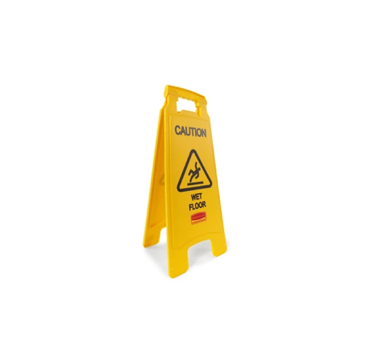 SEÑAL PARA PISO "CUIDADO PISO MOJADO", 2 CARAS, 26"