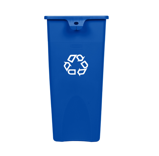 CONTENEDOR CUADRADO UNTOUCHABLE® REVESTIMIENTO, AZUL, 23 GAL