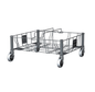 PLATAFORMA RODANTE ACERO INOXIDABLE SLIM JIM® DOBLE
