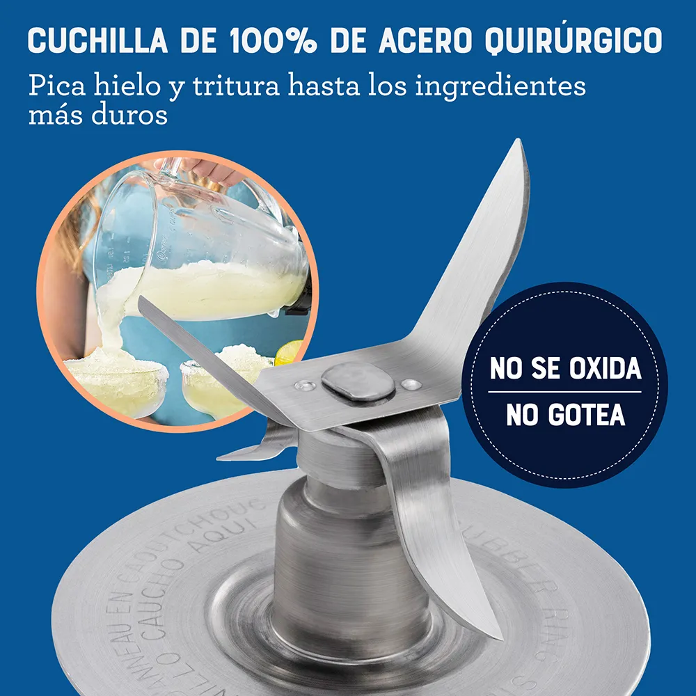 Licuadora Kaliman Oster Vaso Vidrio, Botones, Rojo