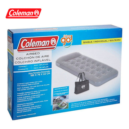 Colchón Individual Go Coleman Con Bomba De Pie