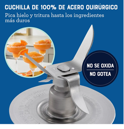 Licuadora Clásica Oster Vaso Vidrio, Interruptor Palanca, Rojo