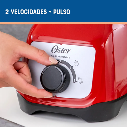 Licuadora Kaliman Oster Vaso Plástico, Rotary, Rojo