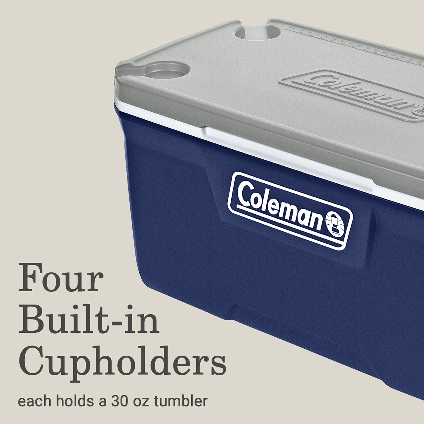 Hielera 316 Coleman 120 QT 5872 Azul Con Gris Y Blanco
