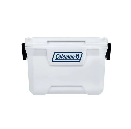 Hielera Coleman 52 QT 5860, Blanco Con Azul