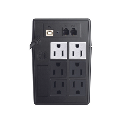No Break Koblenz 7016, USB/R 700 VA, Entrada Y Salida De 120V, Negro