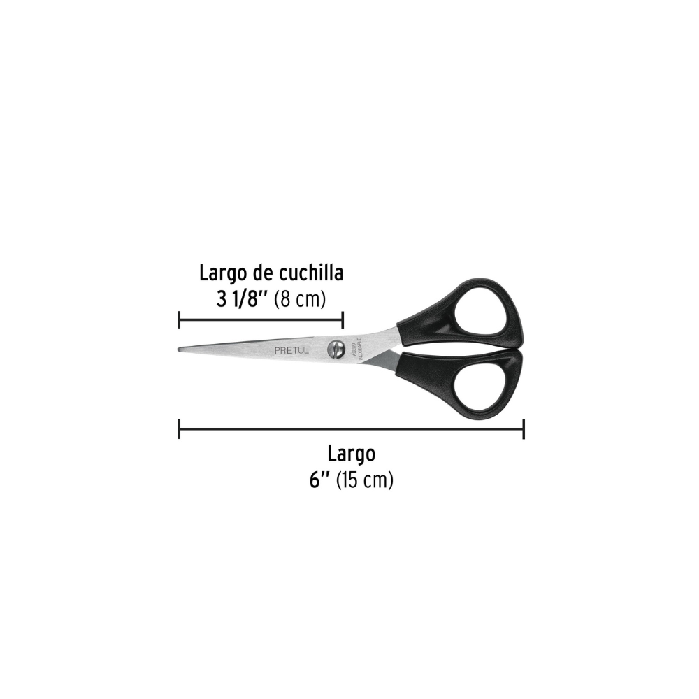 Tijera para casa y oficina 6 Pretul