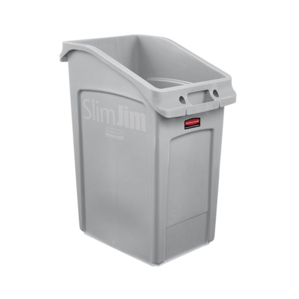 CONTENEDOR BOTE DE BASURA SLIM JIM® BAJO EL ESCRITORIO, 23 GAL