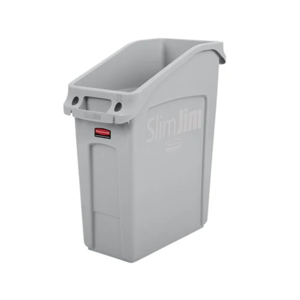 CONTENEDOR BOTE DE BASURA SLIM JIM® BAJO EL ESCRITORIO, 13 GAL