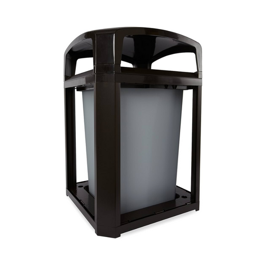 CONTENEDOR LANDMARK SERIES® ARMAZÓN CON TAPA DE DOMO Y FORRO INTERNO RÍGIDO, 35 GAL