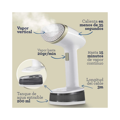 Plancha De Vapor Oster, Plegable, Blanco