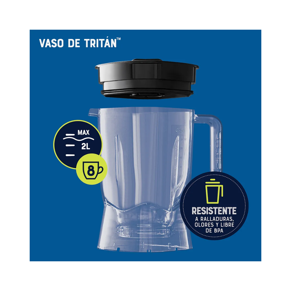 Copia de Licuadora Oster Xpert Series Con Vaso Tritán, Plata