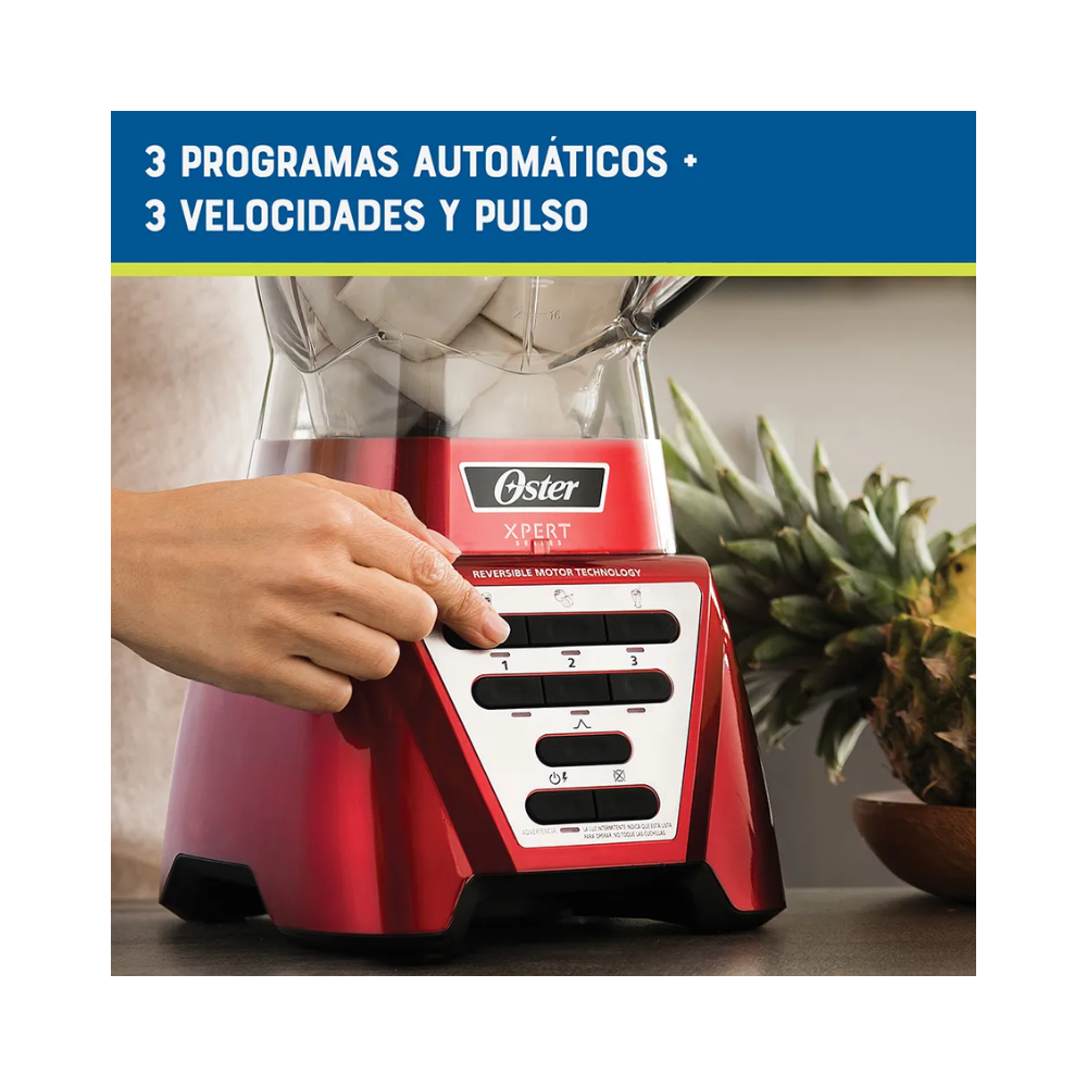 Copia de Licuadora Oster Xpert Series Con Vaso Tritán, Plata