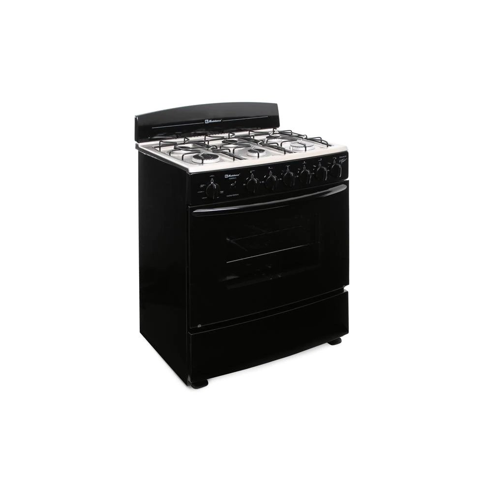 Estufa Koblenz Marsella, Gas/eléctrica, 6 Quemadores, Negra, Puerta Con Visor